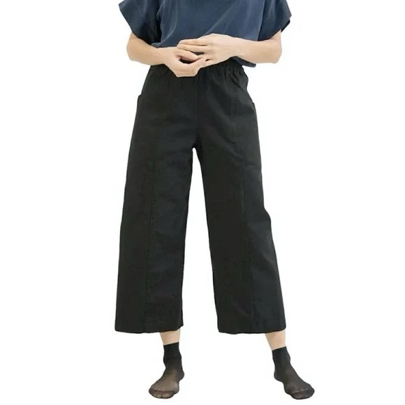 ES ELIZABETH SUZANN Clyde Culotte midweight linen - Small - Flax - Picture 5 of 12